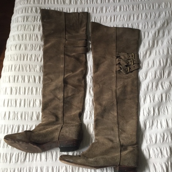 Joie Shoes - Joie over the knee suede boots